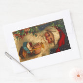 Sticker  Bos Kerstmis Santa Woodland (Envelop)