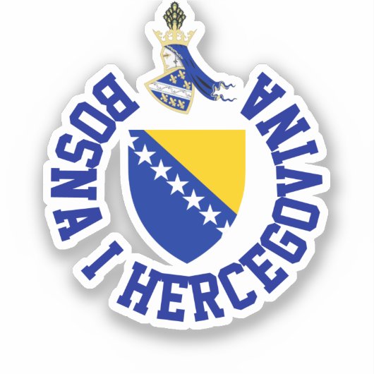 Sticker Bosnie-Herzégovine (Recto)