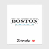Sticker Boston Massachusetts (Feuille)