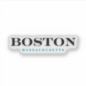 Sticker Boston Massachusetts (Devant)