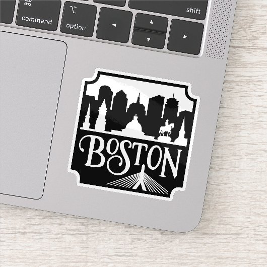 Sticker Boston Skyline (Détail)
