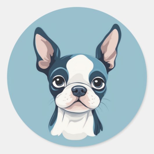 Sticker Boston Terrier (Devant)