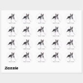 Sticker Boston Terrier (Feuille)