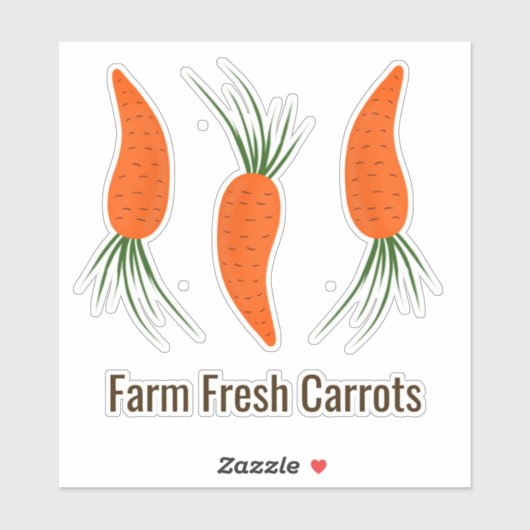 Sticker Botanical Carrots Collection  (Feuille)