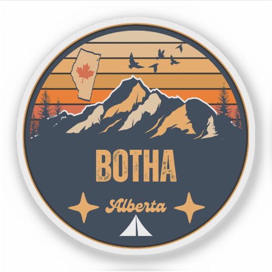 Sticker Botha, Alberta (Devant)