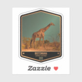 Sticker Botswana (Feuille)