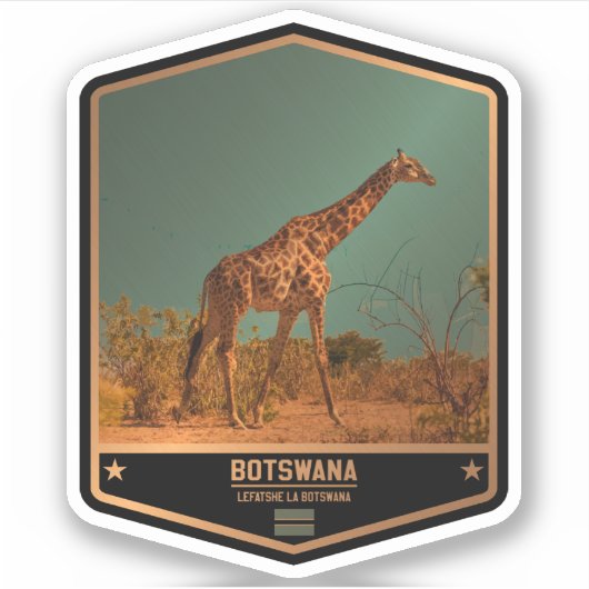 Sticker Botswana (Devant)