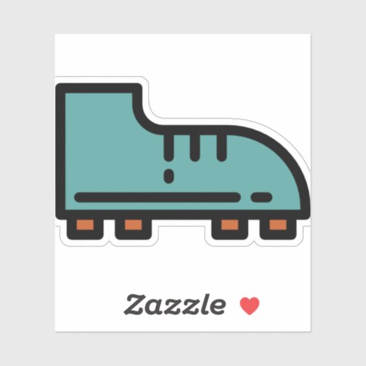 Sticker bottes de football (Feuille)