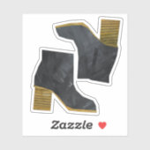 Sticker Bottes noires (Feuille)