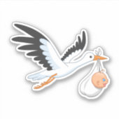 Sticker Bouche portant un bébé (Devant)