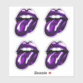 Sticker Bouche pourpre (Feuille)