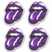 Sticker Bouche pourpre (Devant)