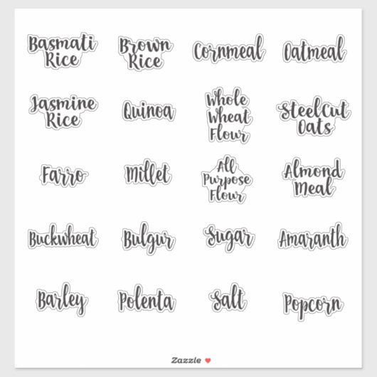 Sticker Bouchon de rangement pour tout le grain (Feuille)