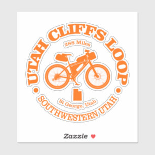 Sticker Boucle des falaises d'Utah (cyclisme)