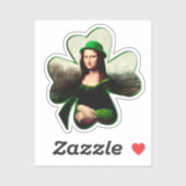 Sticker Boucle d'oreille Trèfle St Patrick (Feuille)