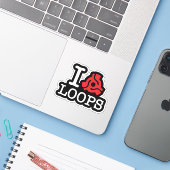 Sticker Boucles d'adaptateur I 45 (Ordinateur portable avec iPhone)