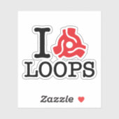 Sticker Boucles d'adaptateur I 45 (Feuille)