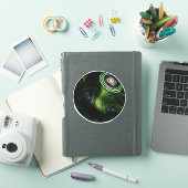 Sticker Boucles de compétences : Bol de pelouse en marbre (Couverture iPad)