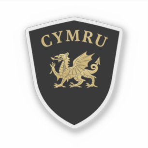Sticker Bouclier Cymru