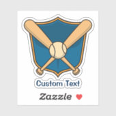 Sticker Bouclier de baseball (Feuille)