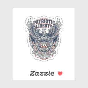 Sticker Bouclier de bataille patriotique Symbole inspiré d