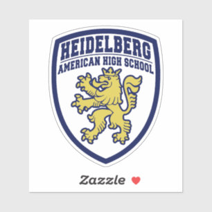 Sticker Bouclier de l'école secondaire américaine de Heide