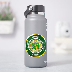 Sticker Bouclier Duffy & Croix Celtique Personnalisé
