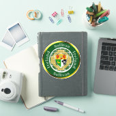Sticker Bouclier irlandais Sullivan/Croix celtique personn (Couverture iPad)