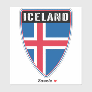 Sticker bouclier Islande