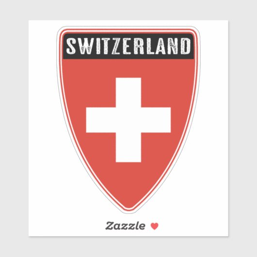 Sticker Bouclier Suisse (Feuille)
