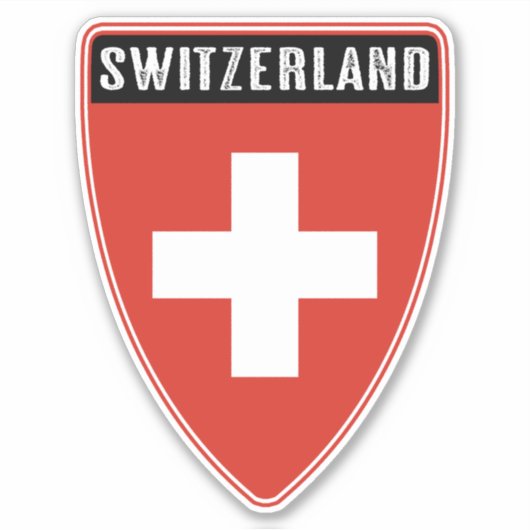 Sticker Bouclier Suisse (Devant)