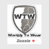 Sticker Bouclier WTW - À Porter (Feuille)