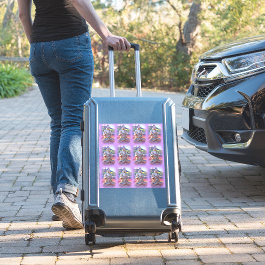 Sticker bouddhas d'aura violette (Valise Insitu)