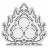 Sticker Bouddhisme Les Trois Joyaux (Devant)