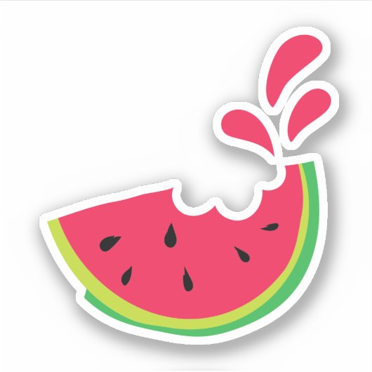 Sticker Bouée de pastèque (Devant)