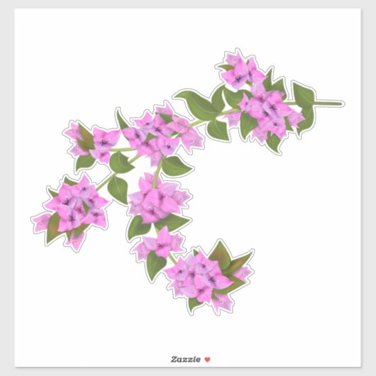 Sticker Bougainvillea decal (Feuille)