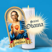 Sticker Bougie de prière Saint Barack Obama