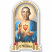 Sticker Bougie de prière Saint Barack Obama (Devant)