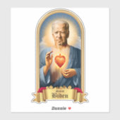 Sticker Bougie de prière Saint Joe Biden (Feuille)