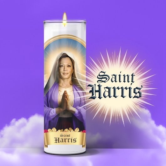 Sticker Bougie de prière Saint Kamala Harris