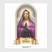 Sticker Bougie de prière Saint Nancy Pelosi (Feuille)