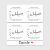 Sticker Bougie d'emballage simple transparent (Feuille)