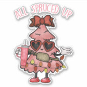 Sticker Bougie Fir Life, Bougie Xmas Tree (Devant)