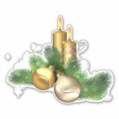 Sticker Bougies et décorations (Devant)