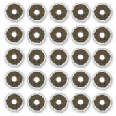 Sticker Bouillie avec glaçage au chocolat et arroses (Devant)