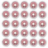 Sticker Bouillie avec glaçage rose et arrosage (Devant)