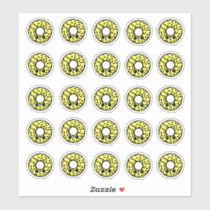 Sticker Bouillie de chocolat avec givre jaune et arrosage