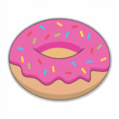 Sticker Bouillie de fraises avec des arrosages (Devant)