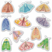 Sticker Bouillon de nuit magique. Mystique petit papillon  (Devant)