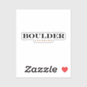 Sticker Boulder Colorado (Feuille)